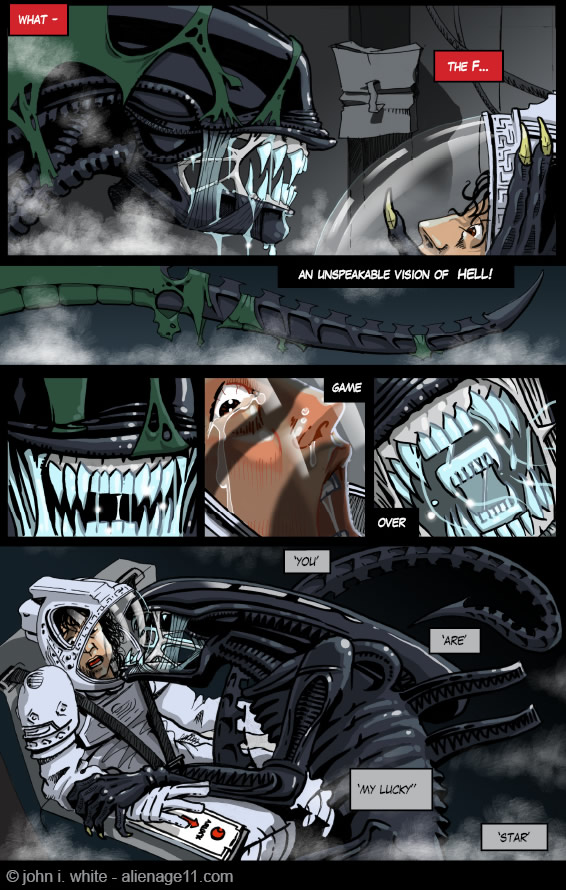 alien comic page