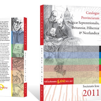 irish jesuit province cataloge book cover design and illustration