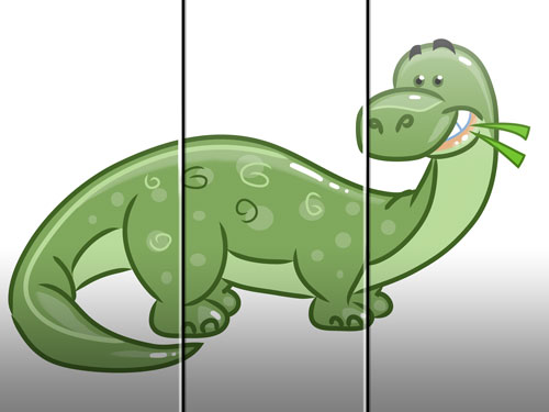 dinosaur illustration art for kids' game app