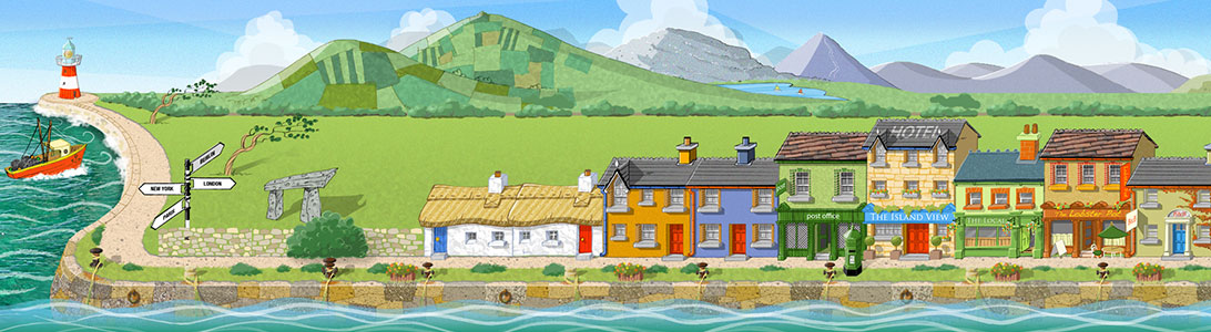 irelandtown facebook game background art