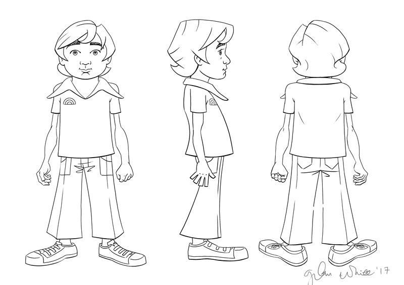 animation comic character turnaround drawings