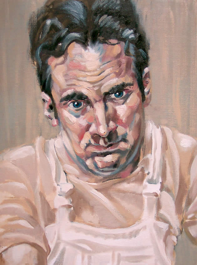 self portrait in oils