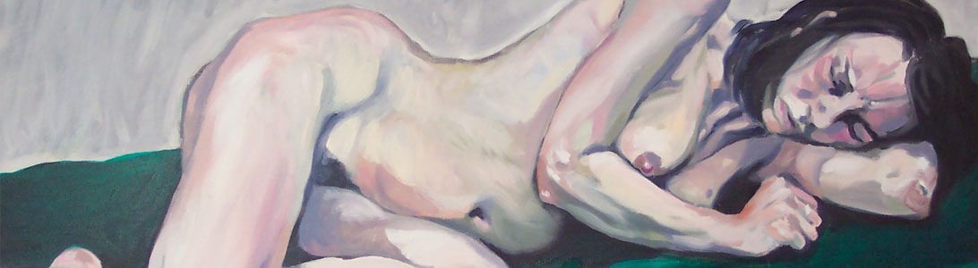 detail of life painting oils female nude