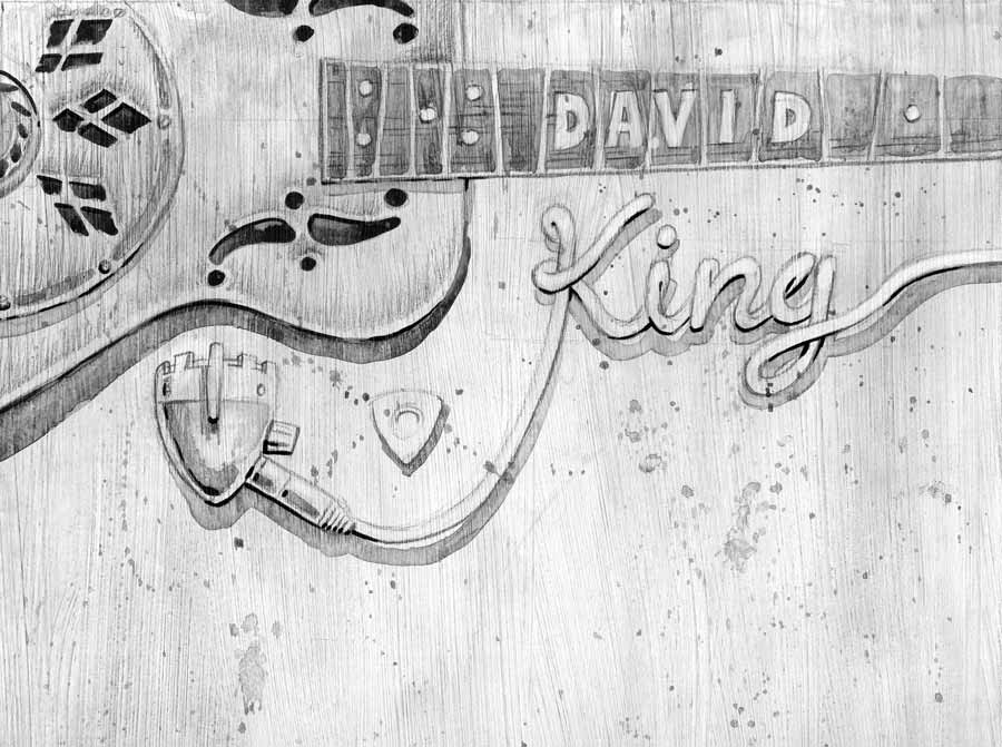 david king album art test piece b&w