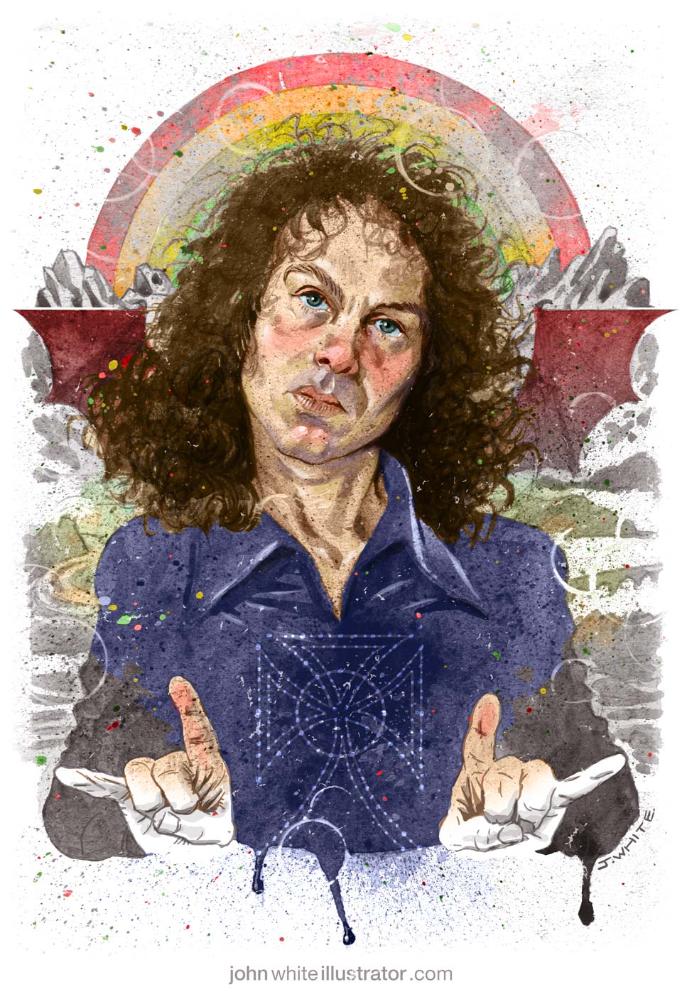 140 Ronnie James Dio Poses For A Portrait Stock Photos, High-Res